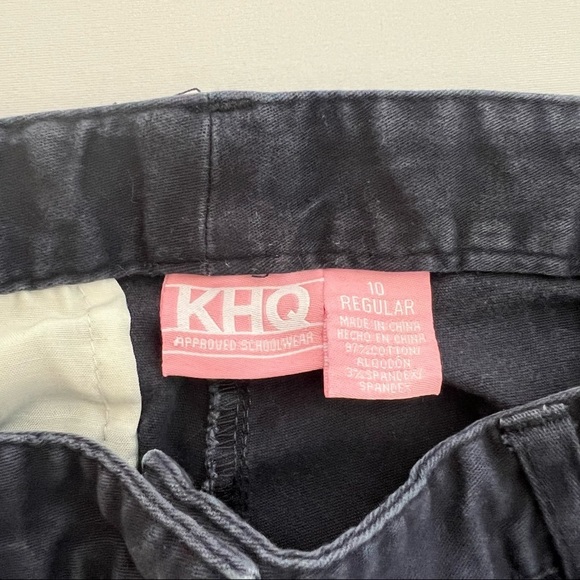 KHQ Girl’s School Uniform Pants Slacks, Navy, Size 10, Adjustable Waist - Picture 5 of 6